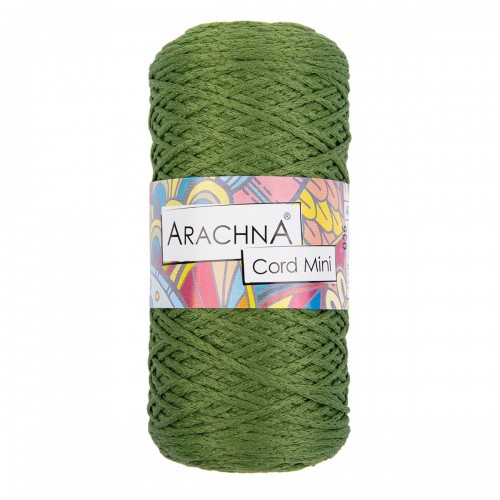 Пряжа ARACHNA "Cord Mini"   100\% полиэфир   3 шт. х  75 г ± 10 г  200 м ± 10 м №07 травяной
