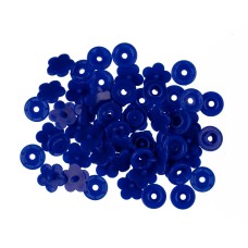 Кнопка "Micron"   POM-12 FL   Кнопки пластиковые   пластик  d 12 мм  15 шт. № 007 синий