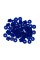 Кнопка "Micron"   POM-12 FL   Кнопки пластиковые   пластик  d 12 мм  15 шт. № 007 синий