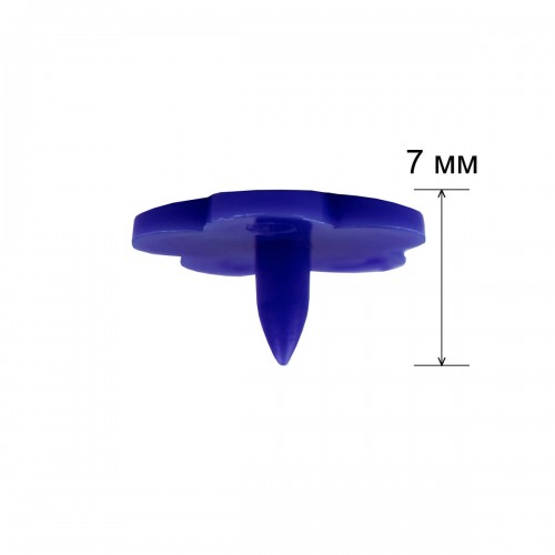 Кнопка "Micron"   POM-12 FL   Кнопки пластиковые   пластик  d 12 мм  15 шт. № 007 синий
