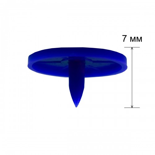 Кнопка "Micron"   POM-15/500   Кнопки пластиковые   пластик  d 15 мм  500 шт. № 007 синий