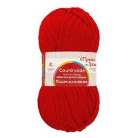 Пряжа из Троицка "Подмосковная"   50\% шерсть, 50\% акрил   10 шт. х  100 г  250 м №088 красный мак