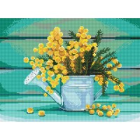 Кристальная (алмазная) мозаика  "ФРЕЯ" ALVK   30 х 40   СК/Уценка № 10 "Запах весны" 40 х 30 см