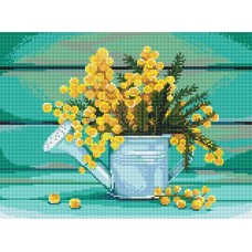 Кристальная (алмазная) мозаика  "ФРЕЯ" ALVK   30 х 40   СК/Уценка № 10 "Запах весны" 40 х 30 см