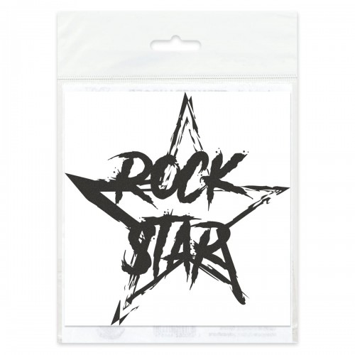 Термоаппликация "Gamma"   Термотрансфер "M" №04   1 шт M-422 Rock star 10.5х11 см