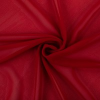 Ткань PC-02   Poly Chiffon   ФАСОВКА   84 г/кв.м ± 5 г/кв.м  150 х  147 см ± 5 см  100\% полиэстер №05 красный