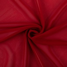 Ткань PC-02   Poly Chiffon   ФАСОВКА   84 г/кв.м ± 5 г/кв.м  150 х  147 см ± 5 см  100\% полиэстер №05 красный