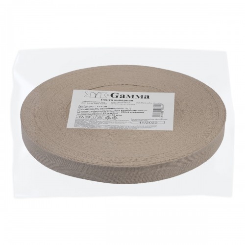 Лента киперная   20 мм  TCT-20   50 м льняной/linen