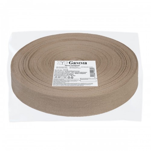 Лента киперная   35 мм  TCT-35   50 м льняной/linen