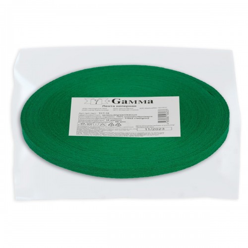 Лента киперная   10 мм  TCT-10   50 м зеленый/green