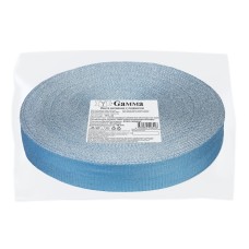 Лента киперная с люрексом   30 мм  TPTL-30   50 м т.синий-серебристый/dark blue-silver