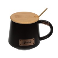 Посуда керамическая "Lol&Pop"   LLP-109   Кружка керамическая   400 мл  7.8 х 8.8 см №01 черный