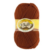 Пряжа ADELIA "TINA"   100\% акрил   5 шт. х  100 г  308 м ± 10 м №092 терракотовый