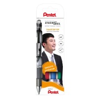 "Pentel"   Набор гелевых автоматич.ручек  Pentel EnerGel BL77 в карт. упаковке,  0.7 мм, 4 цвета  d 0.7 мм  4 шт. BL77-4 цвет чернил: ассорти