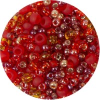 Бисер Япония "TOHO" MIX 3   500 г №3208 алый