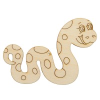 Заготовка для декорирования "Mr. Carving"   ВД-1258   Подвеска "Змея"   фанера   9  х 7 х  0.3 см 04