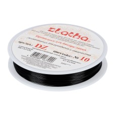 "Zlatka"   / "Gamma"   Проволока для бисера (ланка)   DZ  d 0.3 мм  100 м ± 0.5 м №10 черный