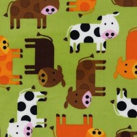 Ткань для пэчворка PEPPY  URBAN ZOOLOGIE   ФАСОВКА   50 x 55 см  122±5 г/кв.м  100\% хлопок AAK-12858-7 GREEN