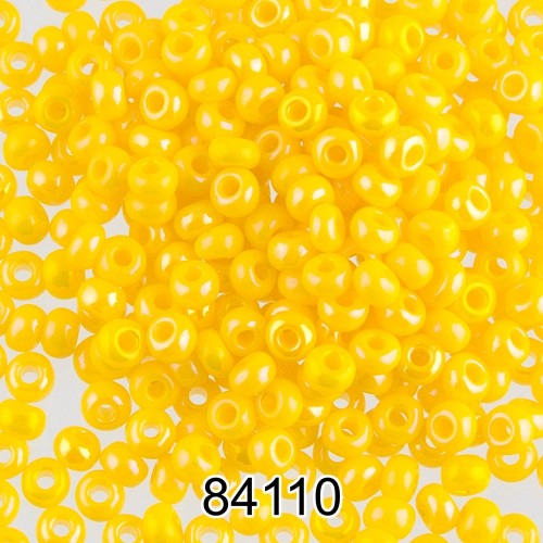 Бисер Чехия круглый 4   10/0   2.3 мм  500 г 84110 (Ф320) желтый