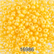 Бисер Чехия круглый 4   10/0   2.3 мм  500 г 16986 (Ф313) желтый