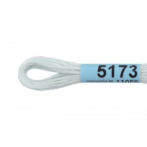 Нитки для вышивания "Gamma"    мулине  ( 3173-6115 )  100\% хлопок   24 x  8 м №5173 св.св.голубой