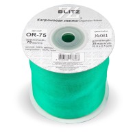 Лента капроновая 75 мм ( 3 ")  "BLITZ"   OR-75   22.8 м ± 0.5 м №081 изумрудный