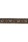 Лента атласная 12 мм ( 1/2 ")  "Gamma"   ALP-123   с рисунком   22.8 м ± 0.5 м O28/098 орнамент/коричневый