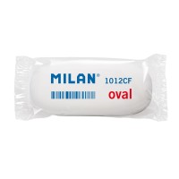 "Milan"   Ластик  1012   6.3х2.8х1.2 см  12 шт. CMM1012 белый, овальный