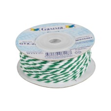 Шнур "Gamma"   2 мм  GTX-25   бечевка   25 м ± 0.5 м №035/001 зеленый/белый