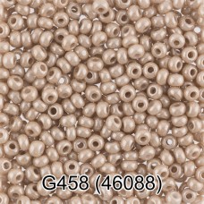 Бисер Чехия "GAMMA" круглый 7   10/0   2.3 мм  50 г  1-й сорт G458 т.бежевый ( 46088 )