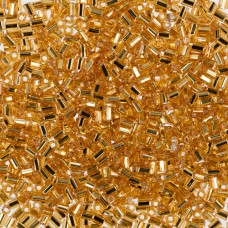 Бисер Чехия BUGLES   351-22001   1 "  25.4 мм  50 г 17050 золотистый