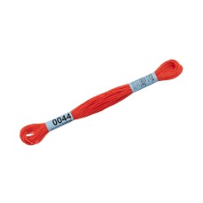Нитки для вышивания "Gamma"    мулине  ( 0001-0206 )  100\% хлопок   24 x  8 м №0044 т.оранжевый