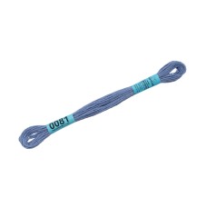 Нитки для вышивания "Gamma"    мулине  ( 0001-0206 )  100\% хлопок   24 x  8 м №0081 серо-голубой