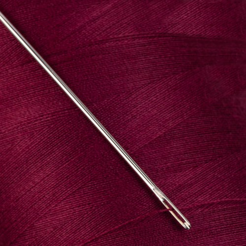 Швейные нитки (полиэстер) 40/2   "Nitka"  ( 101-200 )  4570 м №125 вишневый