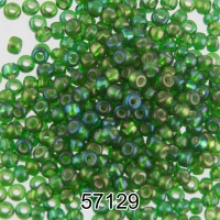 Бисер Чехия круглый 5   10/0   2.3 мм  500 г 57129 (Ф580) зеленый