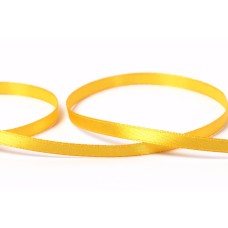 Лента атласная 6 мм ( 1/4 ")  "Gamma"   33 м ± 2 м №017 т.желтый