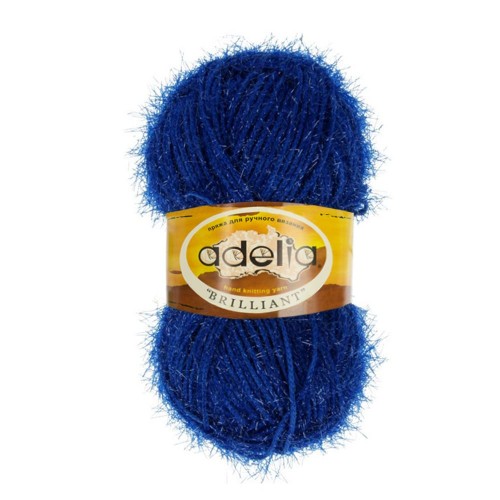 Пряжа ADELIA "BRILLIANT"   100\% полиэстер   10 шт. х  50 г  90 м ± 5 м №07 синий