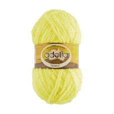 Пряжа ADELIA "SOFIA"   100\% полиэстер   10 шт. х  50 г  90 м ± 6 м №34 лимонный