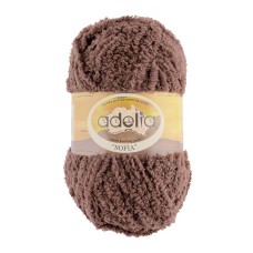 Пряжа ADELIA "SOFIA"   100\% полиэстер   10 шт. х  50 г  90 м ± 6 м №37 св. коричневый