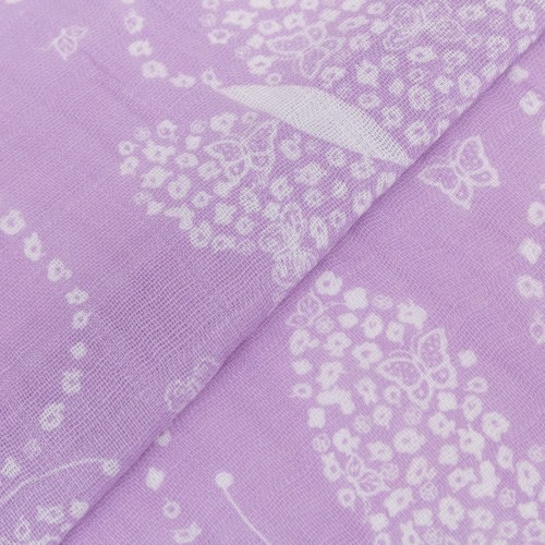 Ткань "PEPPY"   Ткань муслиновая   ФАСОВКА   EMBRACE   100\% хлопок   100 х  125 см  Shannon Fabrics flowerfly lilac