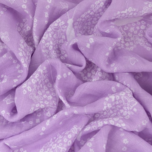 Ткань "PEPPY"   Ткань муслиновая   ФАСОВКА   EMBRACE   100\% хлопок   100 х  125 см  Shannon Fabrics flowerfly lilac