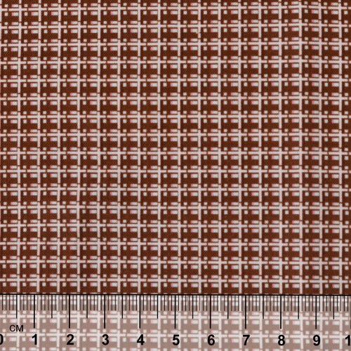 Ткань для пэчворка PEPPY   БАБУШКИН СУНДУЧОК   ФАСОВКА   50 x 55 см  140 г/кв.м ± 5   100\% хлопок БС-09 клетка коричневый