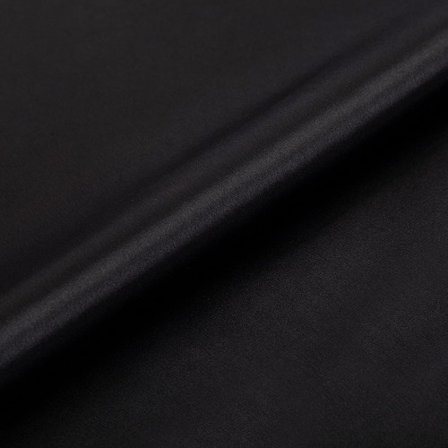 Ткань PSS-001   Poly satin   ФАСОВКА   100 г/кв.м ± 5 г/кв.м  100 х  145 см  95\% полиэстер, 5\% спандекс _ЧЕРНЫЙ