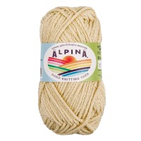 Пряжа ALPINA "GARRY"   100\% мерсеризованный хлопок   10 шт. х  50 г  50 м ± 2 м №03 слоновая кость (св.бежевый)