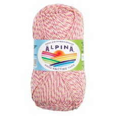 Пряжа ALPINA "LOLLIPOP"   100\% хлопок   10 шт. х  50 г  175 м ± 8 м  СК/Распродажа №02 желтый-розовый-персиковый-малиновый