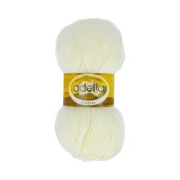 Пряжа ADELIA "LEDA"   99\% акрил, 1\% люрекс   5 шт. х  100 г  340 м ± 8 м №200 молочный