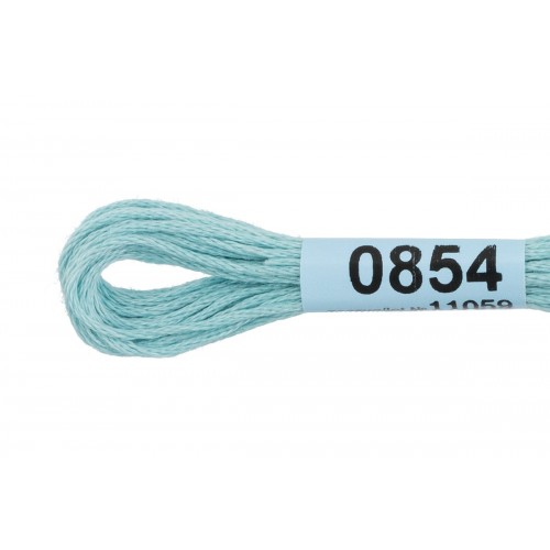 Нитки для вышивания "Gamma"    мулине  ( 0820-3070 )  100\% хлопок   24 x  8 м №0854 св.голубой