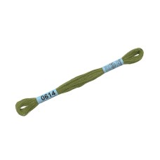 Нитки для вышивания "Gamma"    мулине  ( 0207-0819 )  100\% хлопок   24 x  8 м №0614 оливковый