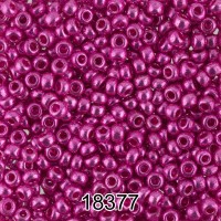 Бисер Чехия круглый 6   10/0   2.3 мм  500 г 18377 (Ф656) малиновый/металлик