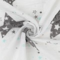 Ткань PEPPY Ткань муслиновая ФАСОВКА EMBRACE 100\% хлопок 100 х 125 см Shannon Fabrics to the moon steel